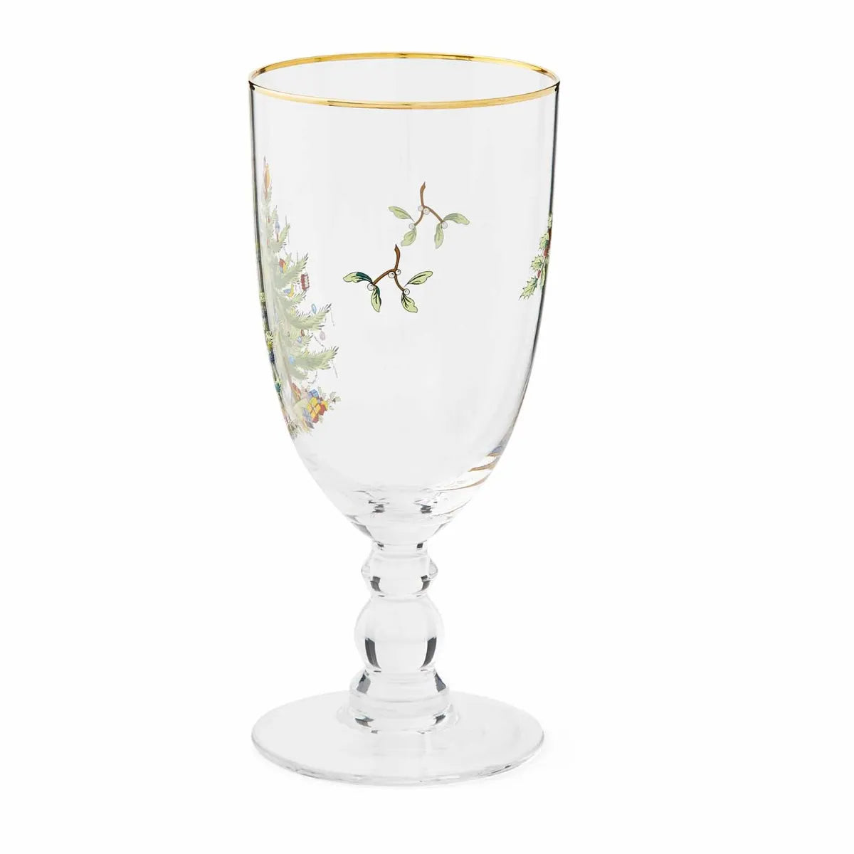 Christmas Tree Pedestal Goblet S/4 - Image 3