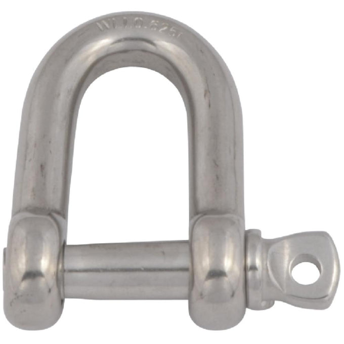 Posamo 8mm Grade 316 D Shackle, zinc-plated steel, DIN 316 rated, bolt thread, available at Keans Claremorris
