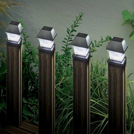 Post Light 4 Pack 3L outdoor lighting fixtures, durable design, ideal for garden posts – Keans Claremorris