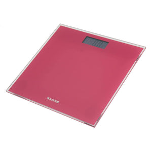 Salter Glass Electronic Scale RubyStone Pink - Platfrom LCD Screen