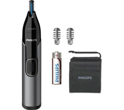 PHILIPS Series 3000 NT3650/16 Wet & Dry Nose, Ear & Eyebrow Trimmer, cordless, waterproof, with attachments – Keans