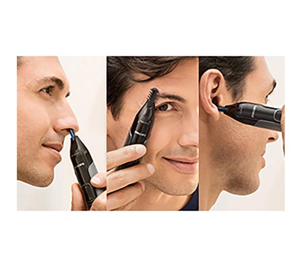 PHILIPS Series 3000 NT3650/16 Wet & Dry Nose, Ear & Eyebrow Trimmer in Black – Keans Claremorris