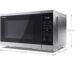 Sharp 25L 900W Microwave Silver