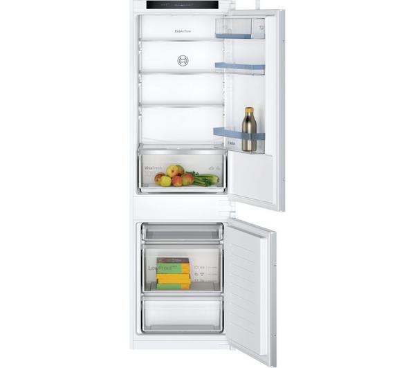 Bosch Series 4 KIV86VSE0G integrated 60/40 fridge freezer with sliding hinge, low frost, VitaFresh, 267L capacity – Keans