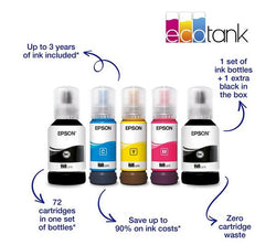 EPSON EcoTank ET-3850 All-in-One Wireless Inkjet Printer with refillable tanks – available at Keans Claremorris