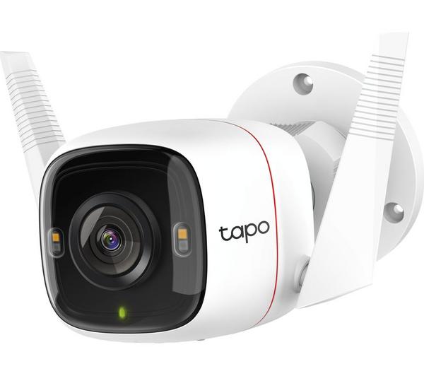 Tapo C320WS 2K WiFi Outdoor Security Camera with colour night vision, motion detection, built-in siren, Alexa compatible –