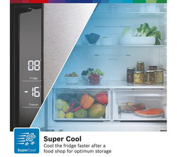 BOSCH KFN96VPEAG Inox fridge freezer, stainless steel finish, spacious design – available at Keans Claremorris