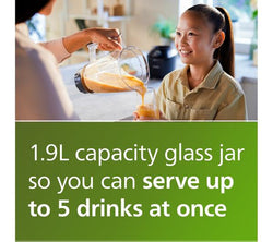 Philips Pro Blend 1.9L Plastic Jug Blender with Powerful Motor – Available at Keans Claremorris