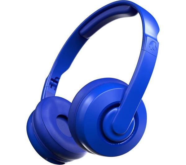 Skullcandy Cassette Wireless On-Ear Headphones in Blue with 22h battery, Bluetooth 5.0, passive noise isolation – Keans