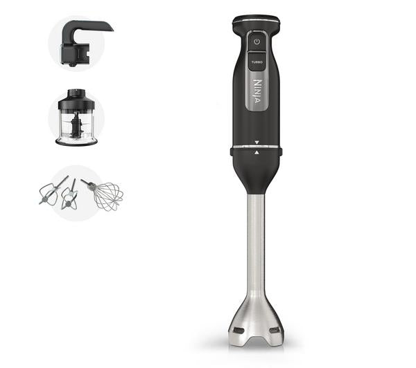 Ninja Foodi 3-in-1 Hand Blender, Mixer & Chopper 850W, 7 speeds, dishwasher safe, black – available at Kean’s Claremorris –
