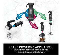 NINJA Foodi 3-in-1 Hand Blender, Mixer & Chopper in Black - Powerful Kitchen Tool | Keans Claremorris