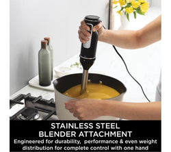 NINJA Foodi 3-in-1 Hand Blender, Mixer & Chopper in Black – versatile kitchen tool available at Keans Claremorris