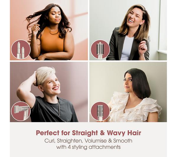 SHARK FlexStyle 4-in-1 Air Styler & Hair Dryer HD430SLUK in Stone – Straight & Wavy Hair Tool | Keans Claremorris