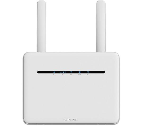 STRONG 1200 UK WiFi 4G Router, AC1200 dual-band, 4G/3G SIM, 4 Ethernet ports, white – Keans Claremorris