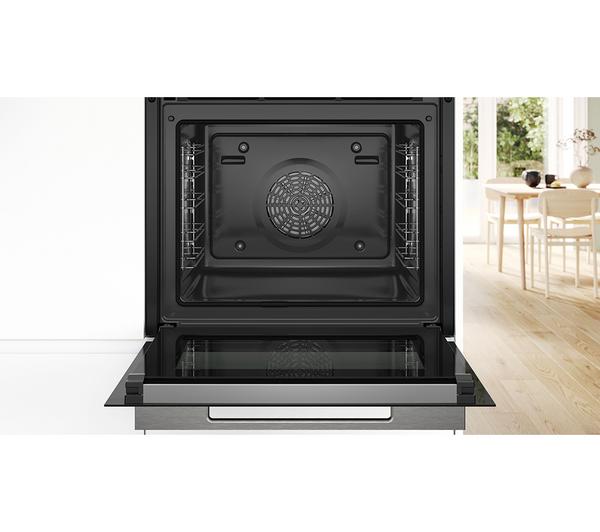 BOSCH Series 8 HBG7741B1B Black Electric Pyrolytic Smart Oven, advanced cooking, available at Keans Claremorris