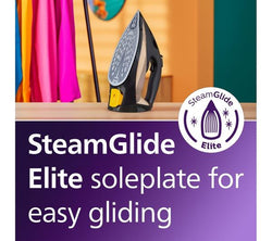 Philips Steamglide Elite Black/Gold Steam Iron 2800W | DST7040/80