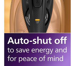 Philips Steamglide Elite Black/Gold Steam Iron 2800W | DST7040/80