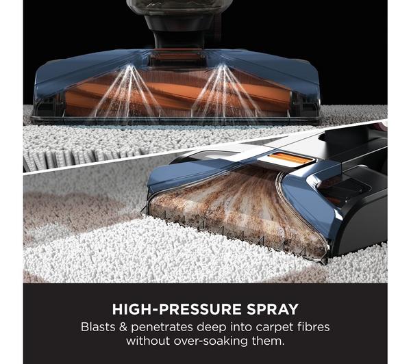 SHARK CarpetXpert EX150UK Upright Carpet Cleaner in Navy – powerful deep carpet cleaning, available at Keans Claremorris
