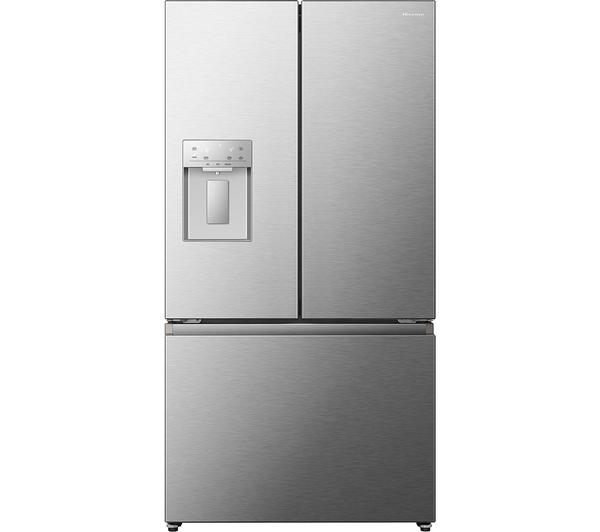 Hisense PureFlat RF815N4SESE 634L smart fridge freezer, stainless steel, no frost, plumbed water & ice dispenser – Kean’s