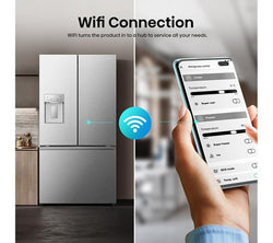 HISENSE PureFlat RF815N4SESE Smart Fridge Freezer in Stainless Steel, energy-efficient, available at Keans Claremorris