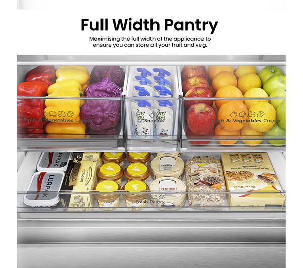 HISENSE PureFlat RF815N4SESE Smart Fridge Freezer in Stainless Steel, energy-efficient, available at Keans Claremorris