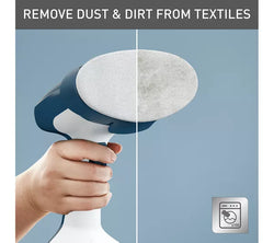 Tefal Handheld Steamer for quick wrinkle removal, compact design - available at Keans Claremorris
