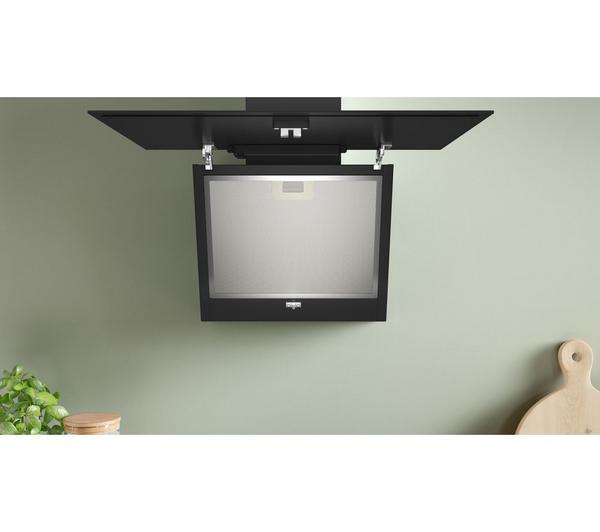 BOSCH Series 2 DWK85DK60B Black Chimney Cooker Hood, sleek design, powerful extraction – available at Keans Claremorris