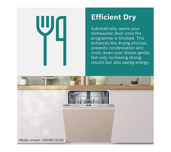 BOSCH Series 4 SPV4EMX25G Slimline WiFi Dishwasher Fully Integrated - Available at Keans Claremorris