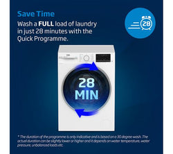 BEKO BM1WT3821W 8kg 1200 Spin White Washing Machine available at Keans Claremorris