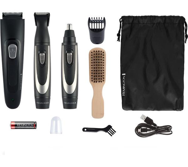 REMINGTON The Works MB905 6-piece Beard Trimmer Kit - Black & Grey - Image 2