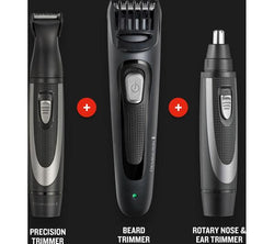 REMINGTON The Works MB905 6-piece Beard Trimmer Kit - Black & Grey