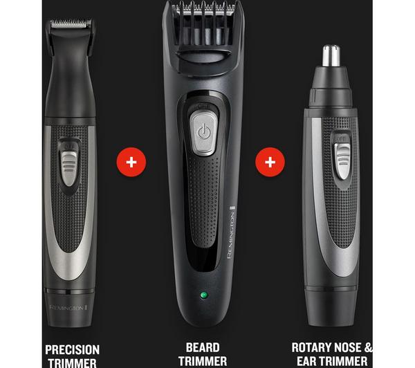 REMINGTON The Works MB905 6-piece Beard Trimmer Kit - Black & Grey - Image 3