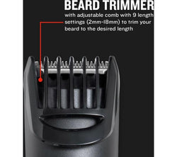 REMINGTON The Works MB905 6-piece Beard Trimmer Kit - Black & Grey