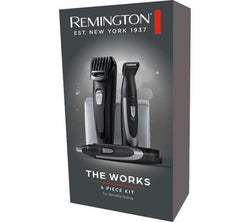 REMINGTON The Works MB905 6-piece Beard Trimmer Kit - Black & Grey