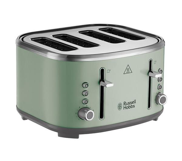 Russell Hobbs Stylevia Toaster Sage Green  4 Slice