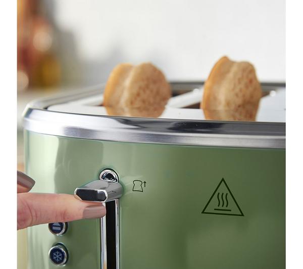 Russell Hobbs Stylevia Toaster Sage Green  4 Slice - Image 4