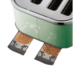 Russell Hobbs Stylevia Toaster Sage Green  4 Slice