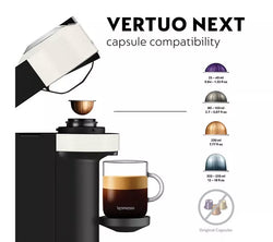 DeLonghi VertuoNext Coffee Machine with Aeroccino ENV120.WAE