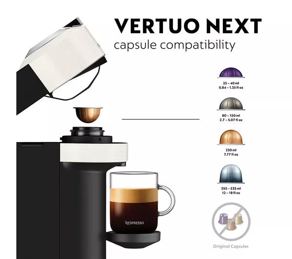 DeLonghi VertuoNext Coffee Machine with Aeroccino ENV120.WAE - Image 2