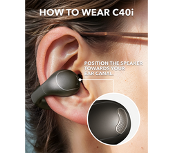 SOUNDCORE C40i Wireless Bluetooth Earbuds - White