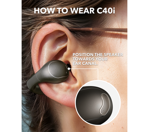 SOUNDCORE C40i Wireless Bluetooth Earbuds - White - Image 2