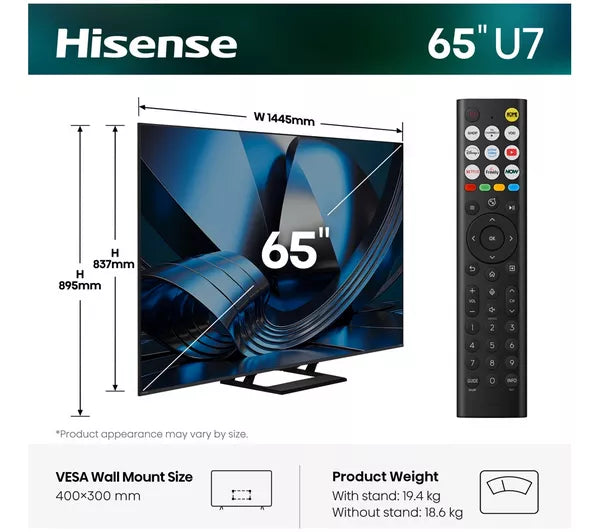 Hisense 65 Inch 4K Mini LED Smart TV Series U71Q | 65U71Q - Image 3