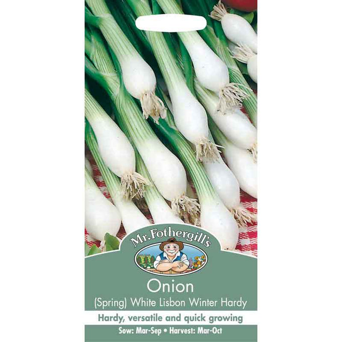 Onion (Spring) White Lisbon Winter Hardy - Image 1