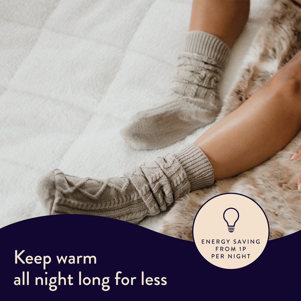 Dreamland Super King Under Blanket with Dual Control, breathable warmth, available at Keans Claremorris