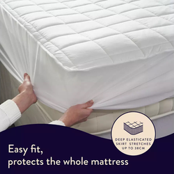 Dreamland Super King Dual Control Mattress Protector, waterproof and breathable, available at Keans Claremorris.