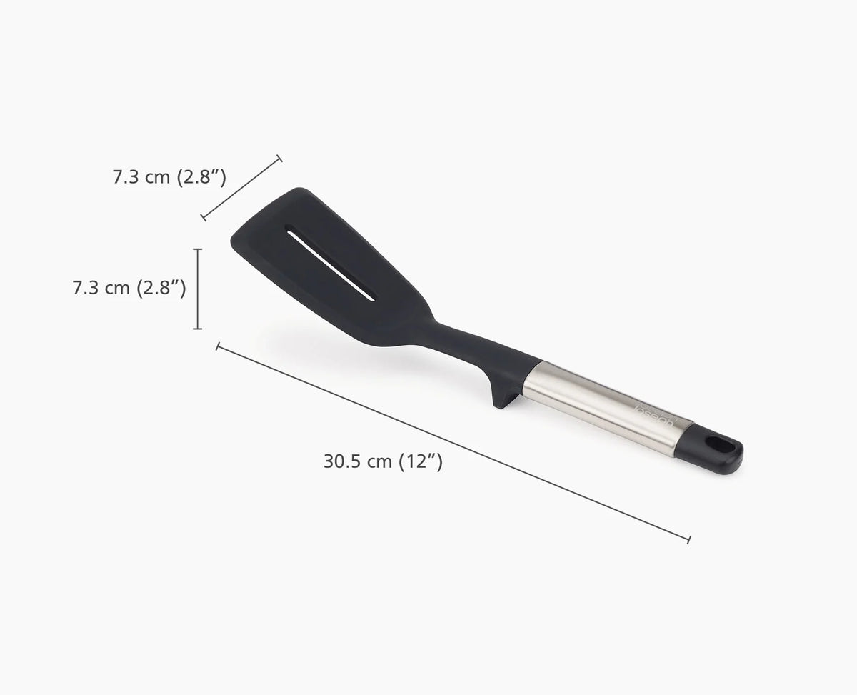 JJ Elevate Silicone Slotted Turner with Stainless Steel Handle – Durable Kitchen Utensil | Keans Claremorris