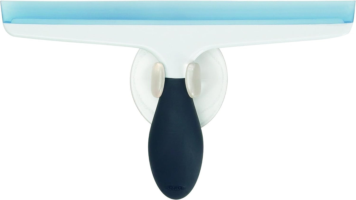Oxo Good Grips All-Purpose Squeegee with flexible blade, non-slip handle, suction hook – available at Keans Claremorris.
