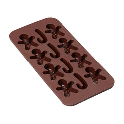 Tala Christmas Silicone Chocolate Mould - Gingerbread Men & Candy Canes