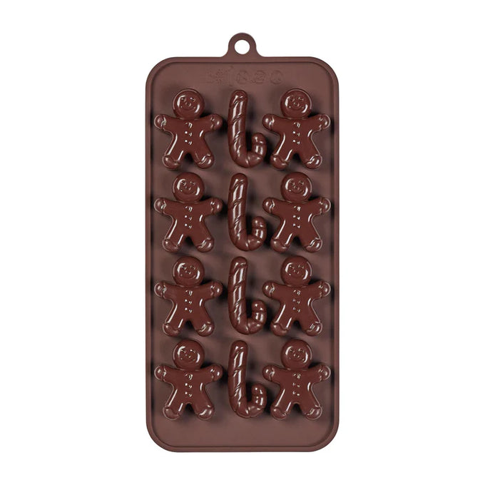 Tala Christmas Silicone Chocolate Moulds - Gingerbread Men & Candy Canes - Image 3