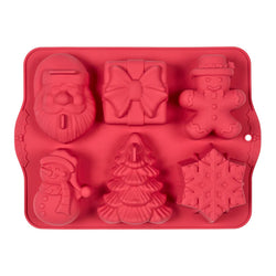 Tala Christmas Silicone 6 Hole Cake Mould